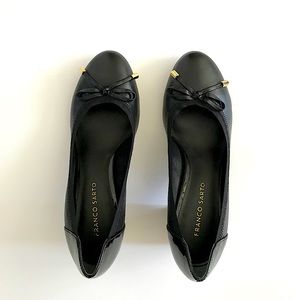 Franco Sarto “Republic” black leather heels